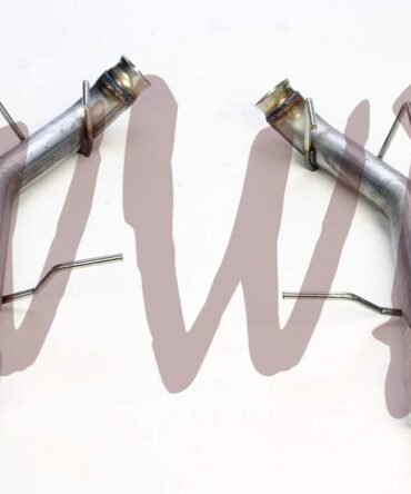 Performance Stainless Steel SS SS409 3" Dual Axle Back Exhaust No Muffler System Kit Polished Tips Compatible With 11-14 Ford Mustang GT 5.0L V8 Coupe & Convertible