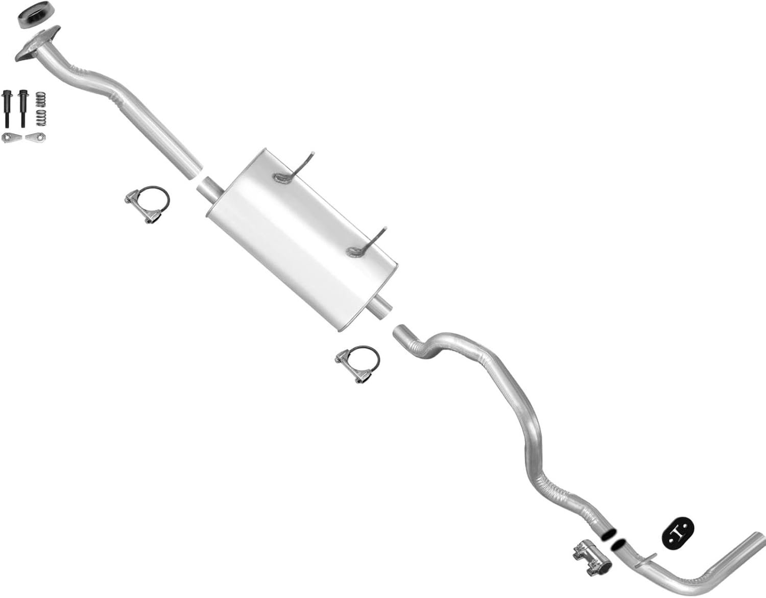 Replacement Parts for Models With 108" Inch Wheelbase Muffler Tail Pipe Exhaust System for Ford Ranger 1995 1996 1997 with 108" Inch Wheelbase