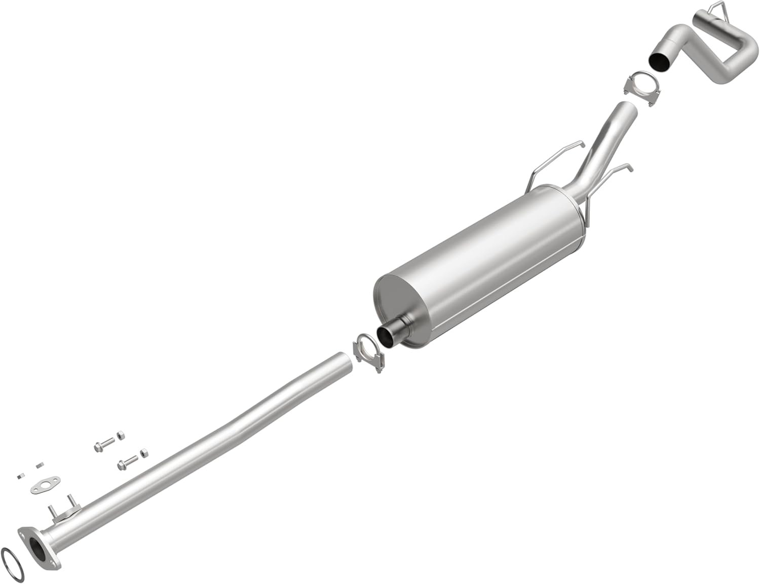 Direct-Fit Replacement Exhaust System 106-0219: Compatible with 2000-2004 Toyota Tacoma 2.7L, 121.9" Wheelbase, 103.3" Wheelbase