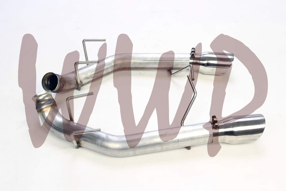 Performance Stainless Steel SS SS409 3" Dual Axle Back Exhaust No Muffler System Kit Polished Tips Compatible With 11-14 Ford Mustang GT 5.0L V8 Coupe & Convertible - Image 2