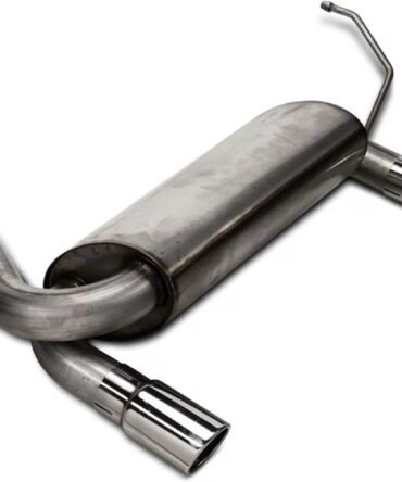 Dual Outlet Axle-Back Exhaust with Polished Tips Fits Jeep Wrangler JK 2007-2018