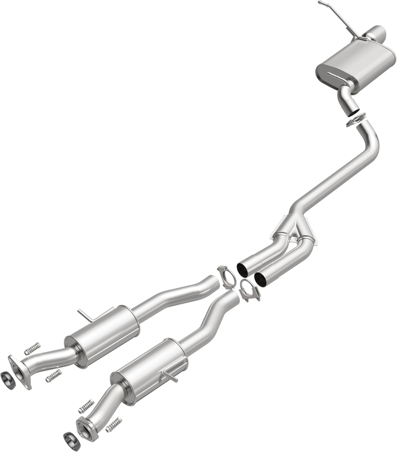 Direct-Fit Replacement Exhaust System 106-0750: Compatible with 2014-2022 Jeep