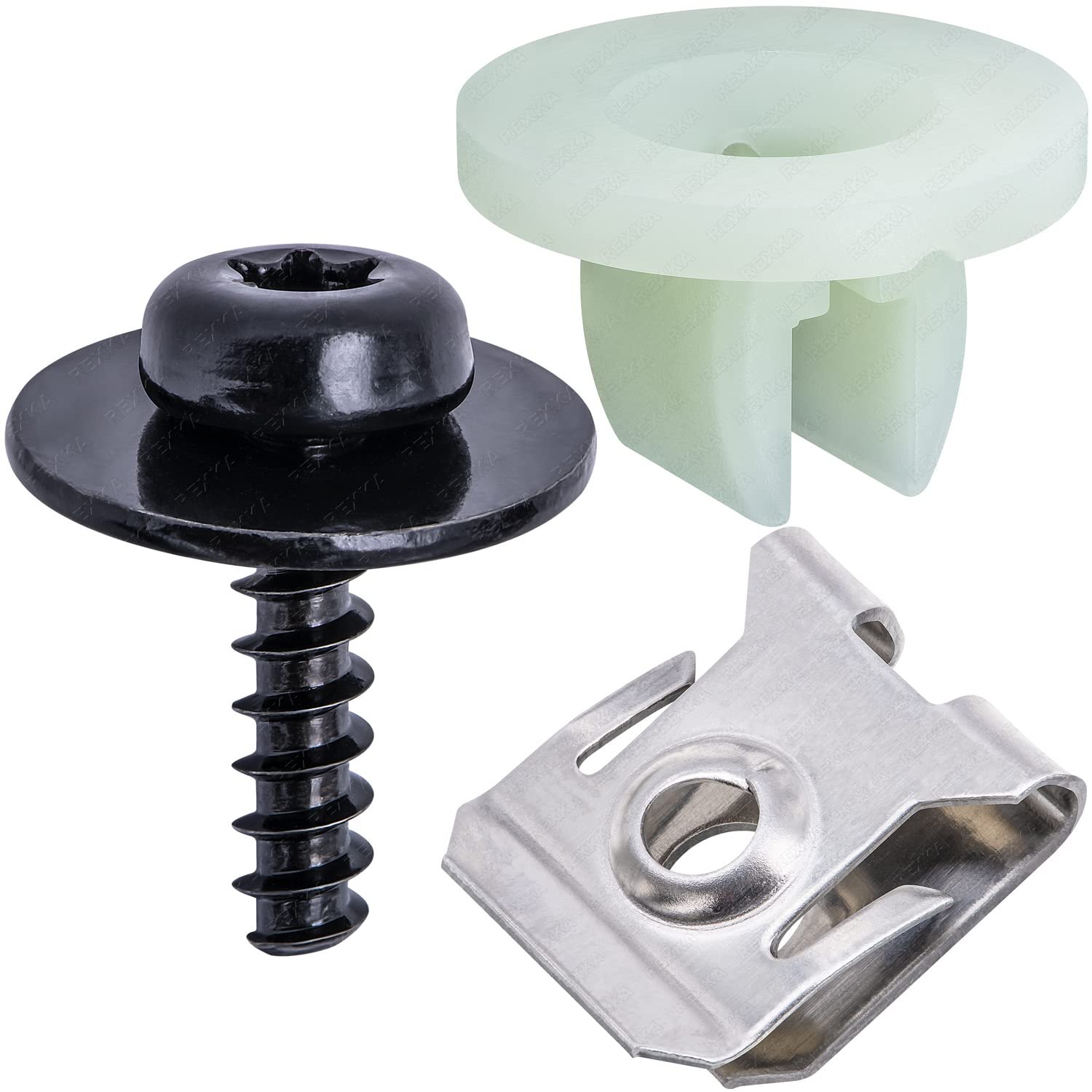 15 Sets T30 Engine Splash Shield Guard Undertray Cover Screws Bolt Nut Clip Kit Compatible with Ford Focus - Image 2