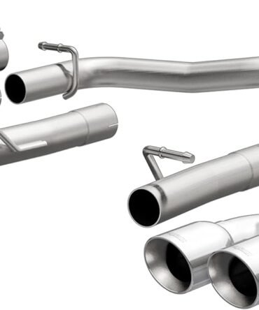 Performance Exhaust System 19218: Axle-Back, Race Series, For 2015-2023 Dodge Challenger, Quad Split Rear Exit Style