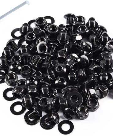 Universal Fender Flares Screw/Bolt Hardware Kit Set Compatible with Universal Car Models Black