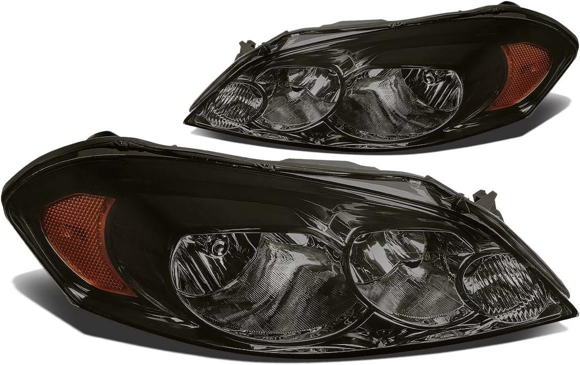 Smoke Lens Amber Headlights Compatible with 06-13