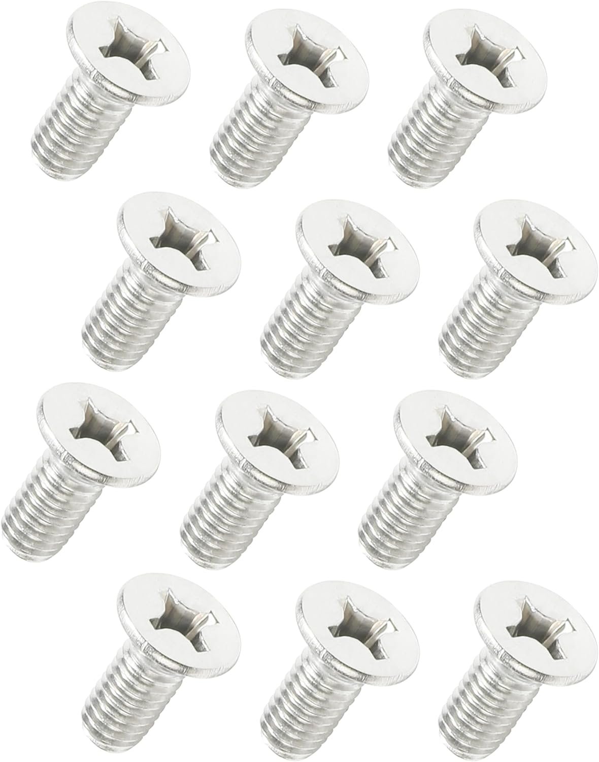 Stainless Steel Brake Disc Rotor Screws,12PCS Brake Disc Retaining Screw,Car Accessories Retaining Hardware Bolts Screw Kit for Front and Rear,Rotor Screws Replacement for Most Car Models