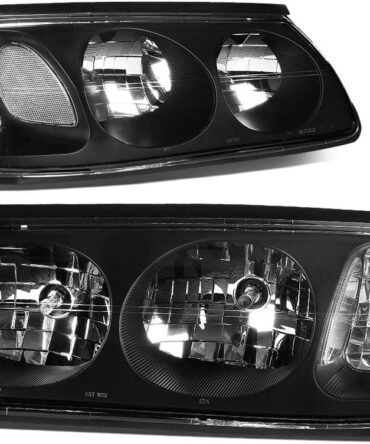 Black Housing Headlights Replacement For 00-05