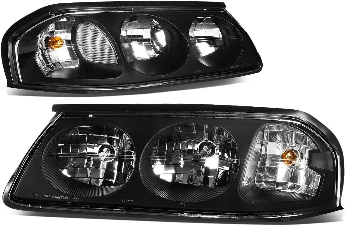 Black Housing Headlights Replacement For 00-05