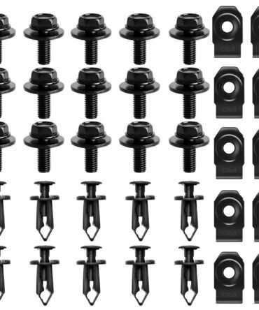 35PCS Engine Splash Shield Body Bolts Screws - Fender Bumper Clips Rivets - Splash Shield Hardware Bolts Kit Fit for Nissan 350z 370z Infiniti G35 G37 FX35 FX45