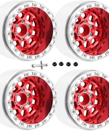 RC Alloy 2.2  Wheels for 1/10    6x6   Crawler,Alunium 2.2  rc Wheels 2.2  Rims,4pcs,Red